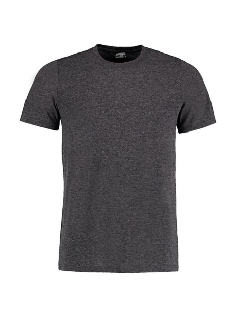 KUSTOM KIT Fashion Fit Superwash® 60º Tee dark grey marl personnalisable