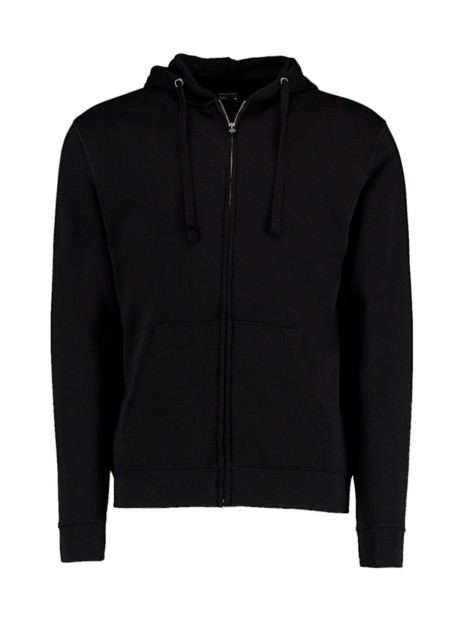 KUSTOM KIT Regular Fit Zipped Hoodie Superwash® 60º noir personnalisable