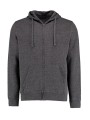 KUSTOM KIT Regular Fit Zipped Hoodie Superwash® 60º dark grey marl personnalisable