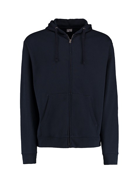 KUSTOM KIT Regular Fit Zipped Hoodie Superwash® 60º bleu marine personnalisable