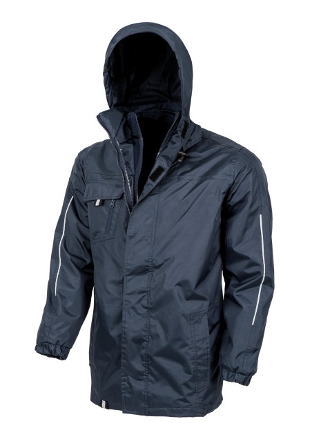 RESULT Veste softshell 3 en 1 bleu marine personnalisable