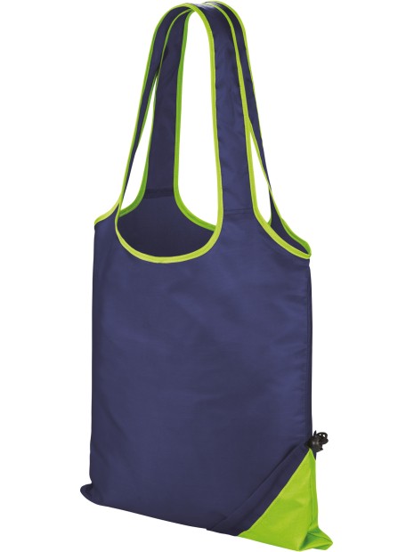 RESULT Sac shopping "compact" Navy / Lime personnalisable