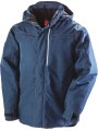 RESULT Parka robuste "effet denim" bleu marine personnalisable