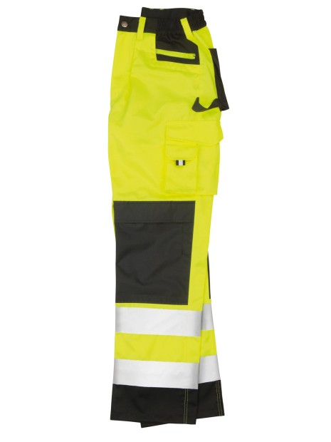 RESULT Pantalon cargo de sécurité fluo yellow personnalisable