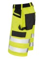 RESULT Short cargo de sécurité fluorescent yellow personnalisable