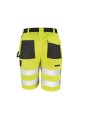 RESULT Short cargo de sécurité fluo yellow personnalisable