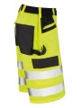 RESULT Short cargo de sécurité fluo yellow personnalisable