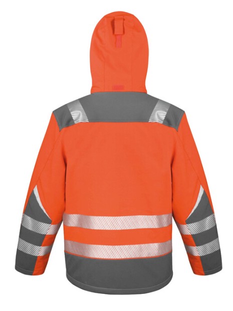 RESULT Manteau softshell dynamique flo orange personnalisable