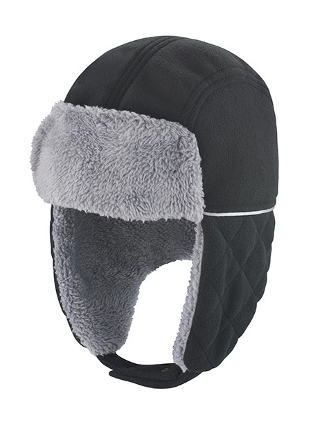 RESULT Chapeau Ocean Trapper noir/gris personnalisable