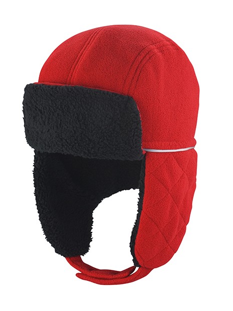 RESULT Chapeau Ocean Trapper rouge/noir personnalisable