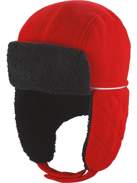 RESULT Chapeau Ocean Trapper rouge personnalisable