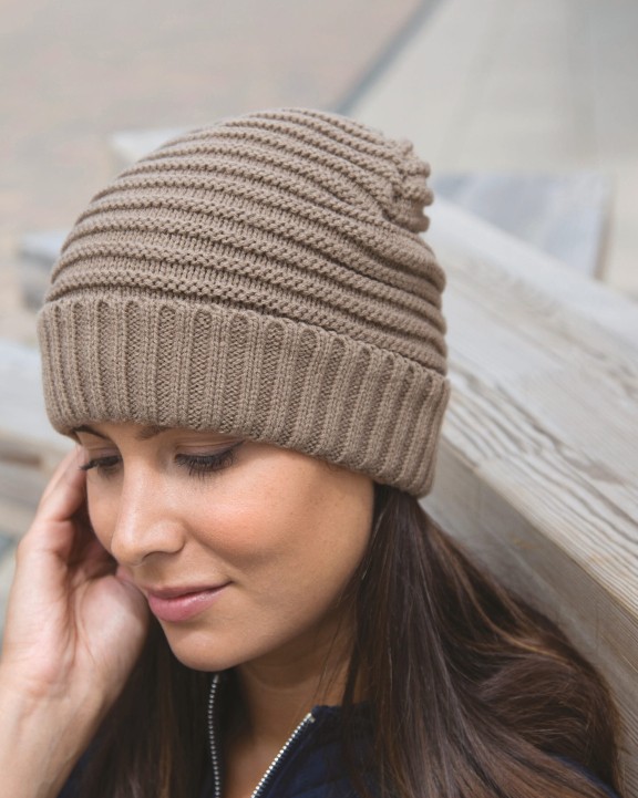 RESULT Braided knit hat Mütze, Schal & Handschuh personalisierbar