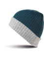 RESULT Bonnet tressé teal/grey personnalisable