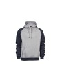 TEE JAYS TWO-TONE  HOODED SWEATSHIRT heather/bleu marine personnalisable