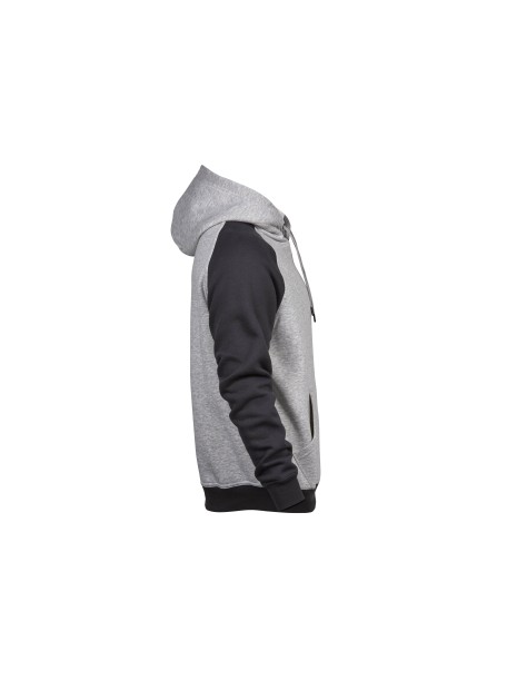 TEE JAYS TWO-TONE  HOODED SWEATSHIRT heather/dark grey personnalisable
