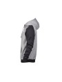 TEE JAYS TWO-TONE  HOODED SWEATSHIRT heather/dark grey personnalisable