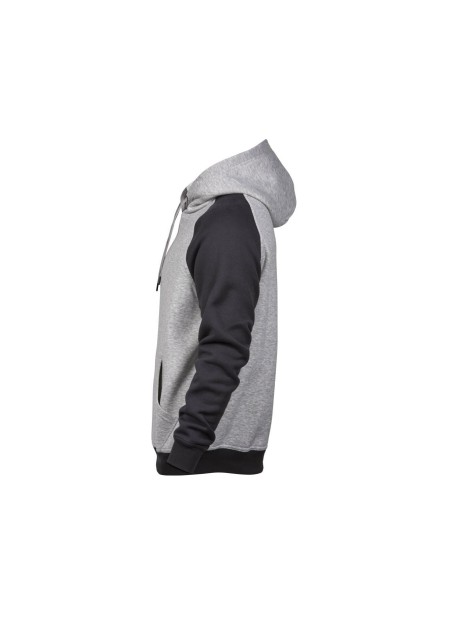 TEE JAYS TWO-TONE  HOODED SWEATSHIRT heather/dark grey personnalisable