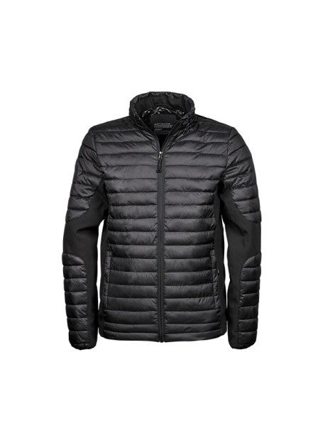 TEE JAYS CROSSOVER JACKET noir/noir personnalisable