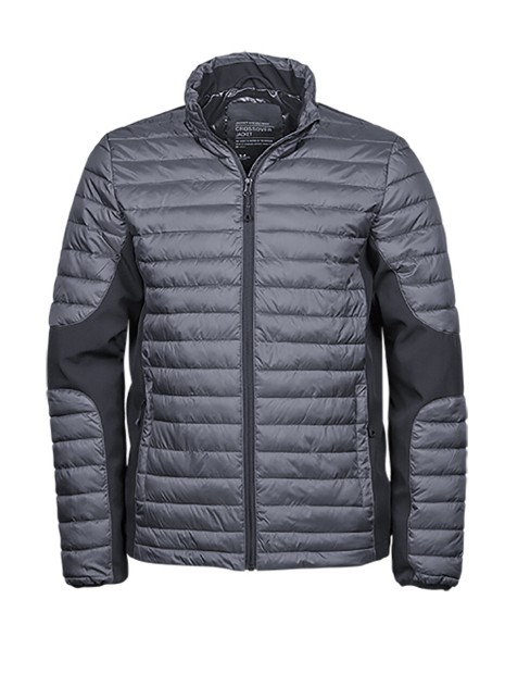 TEE JAYS CROSSOVER JACKET space grey/black personnalisable