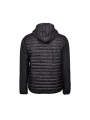 TEE JAYS HOODED CROSSOVER JACKET noir/noir personnalisable