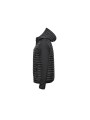 TEE JAYS HOODED CROSSOVER JACKET noir/noir personnalisable