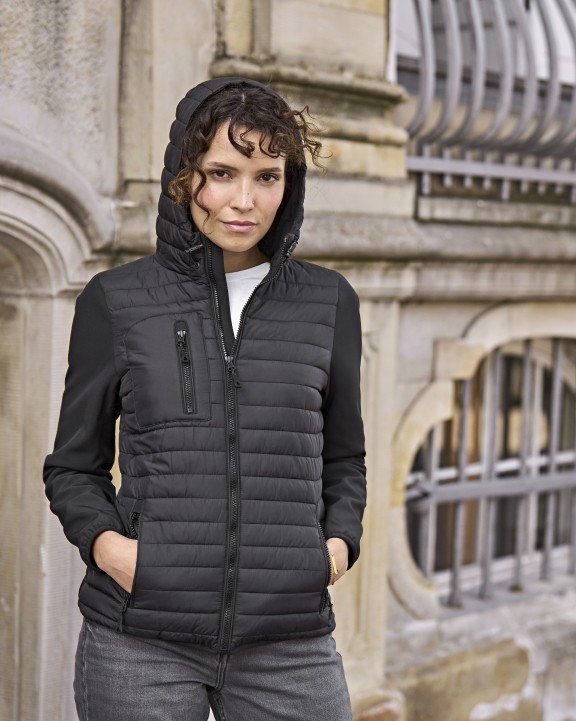 TEE JAYS WOMENS HOODED CROSSOVER JACKET Jacke personalisierbar
