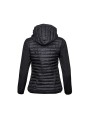 TEE JAYS WOMENS HOODED CROSSOVER JACKET noir/noir personnalisable