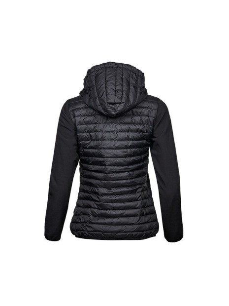 TEE JAYS WOMENS HOODED CROSSOVER JACKET noir/noir personnalisable