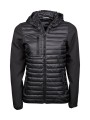 TEE JAYS WOMENS HOODED CROSSOVER JACKET noir personnalisable