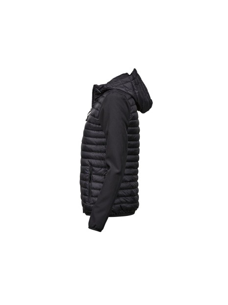 TEE JAYS WOMENS HOODED CROSSOVER JACKET noir/noir personnalisable