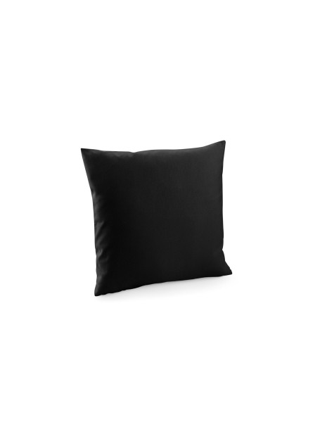 WESTFORDMILL FAIRTRADE COTTON CANVAS CUSHION COVER noir personnalisable