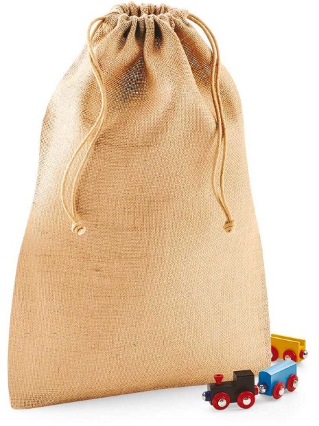 WESTFORDMILL Sac à cordelette en jute  personnalisable