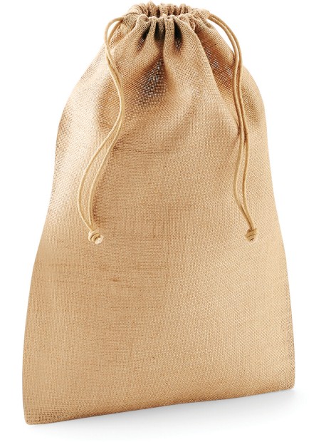 WESTFORDMILL Sac à cordelette en jute naturel personnalisable