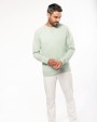 Sweat-shirt personnalisable KARIBAN Sweat-shirt Bio col rond manches raglan homme