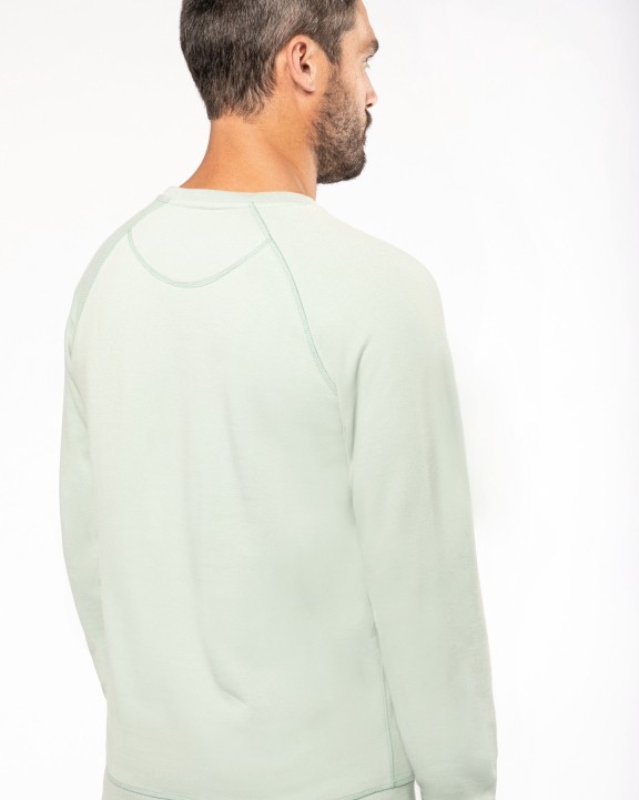 Sweat-shirt personnalisable KARIBAN Sweat-shirt Bio col rond manches raglan homme