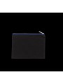 KIMOOD Pochette en coton canvas - modèle moyen noir/bleu royal personnalisable
