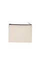 KIMOOD Pochette en coton canvas - modèle moyen naturel/noir personnalisable