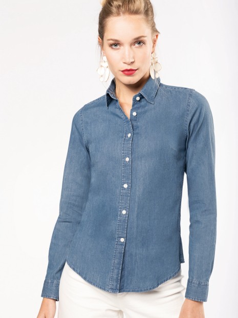 Chemises à personnaliser KARIBAN Chemise denim femme 