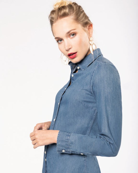 Chemise personnalisable KARIBAN Chemise denim femme