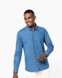 Hemd KARIBAN Herenoverhemd Denim voor bedrukking &amp; borduring