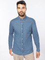 Chemises à personnaliser KARIBAN Chemise denim homme 