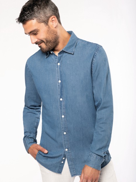 Chemises à personnaliser KARIBAN Chemise denim homme 