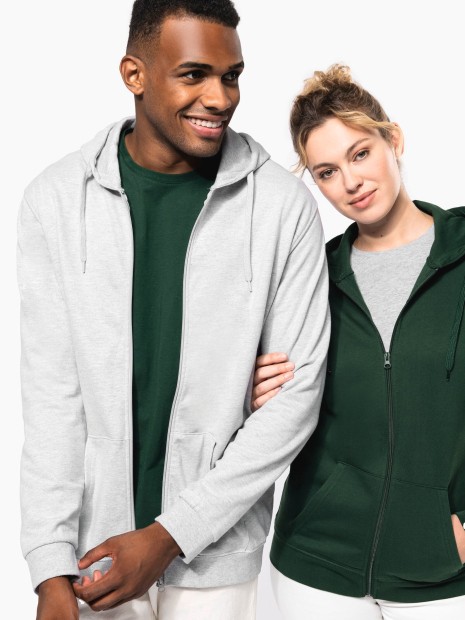 Sweat-shirts à personnaliser KARIBAN Sweat-shirt zippé capuche unisexe 