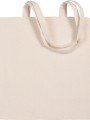 Tote bags à personnaliser KIMOOD Sac shopping en coton canvas naturel
