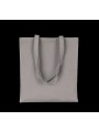 KIMOOD Sac shopping en coton canvas gris metal personnalisable