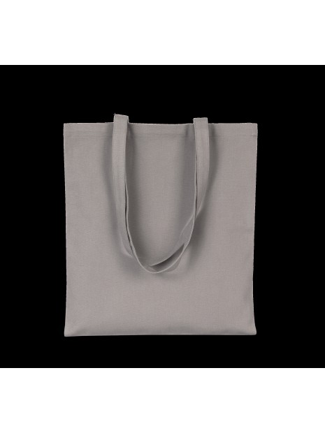 KIMOOD Sac shopping en coton canvas gris metal personnalisable