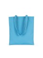 KIMOOD Sac shopping en coton canvas bleu lagon personnalisable