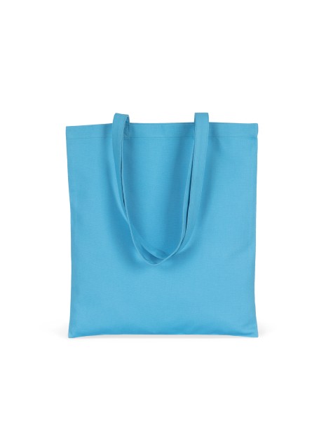 KIMOOD Sac shopping en coton canvas bleu lagon personnalisable