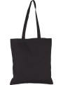 KIMOOD Sac shopping en coton canvas noir personnalisable
