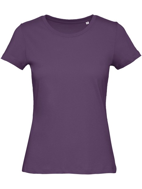 B&C T-shirt Organic Inspire col rond Femme violet urbain personnalisable